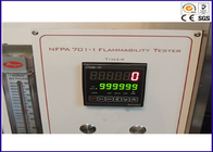 Εξοπλισμός δοκιμής εργαστηριακής πυρκαγιάς για τα υφάσματα NFPA 701 μέθοδος 1 δοκιμής