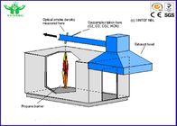 Εξοπλισμός δοκιμής πυρκαγιάς ποσοστού απελευθέρωσης θερμότητας στην πλήρη δοκιμή 6 KW 380v γωνιών δωματίων κλίμακας