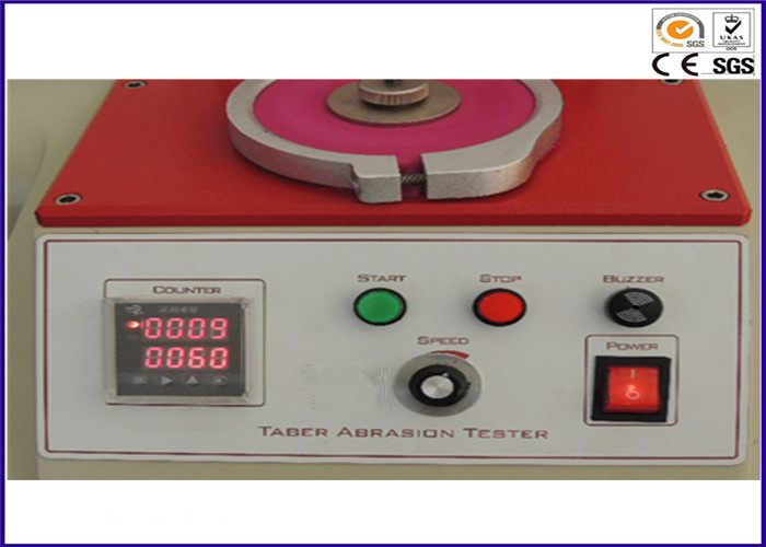 Ευρέως εξοπλισμός δοκιμής γδαρσίματος εργαστηριακού ηλεκτρονικός Taber με το LCD επικεφαλής ή 1 κεφάλι 3