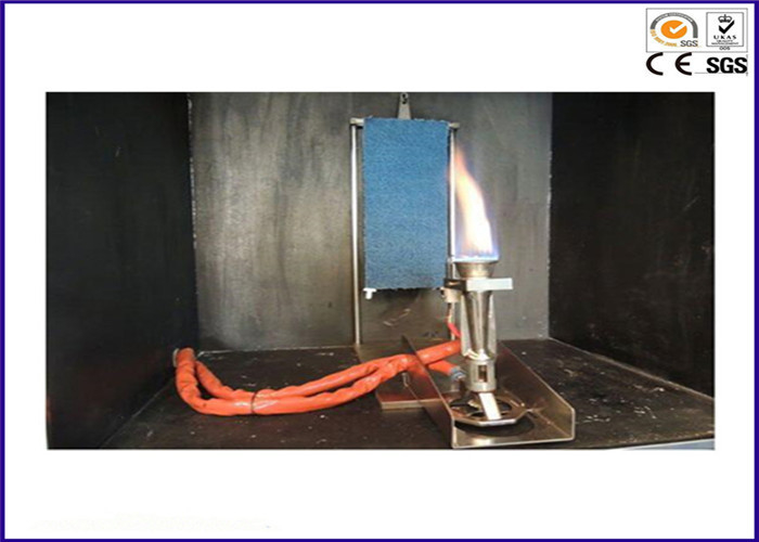 NFPA 701 μέθοδος 1 δοκιμής κάθετος ελεγκτής ευφλέκτου για το ενιαίο/πολυ στρώμα υφασμάτων