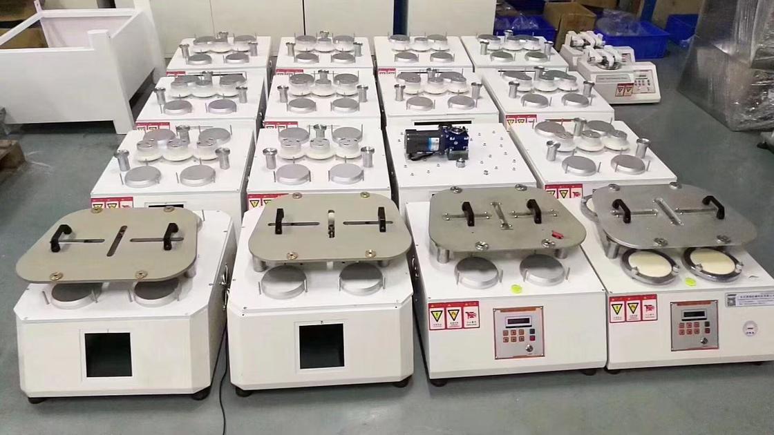 ISO 12947-2 Μηχανή Δοκιμής Αντοχής Υφασμάτων Martindale για Δοκιμές Τριβής και Χαλαρότητας