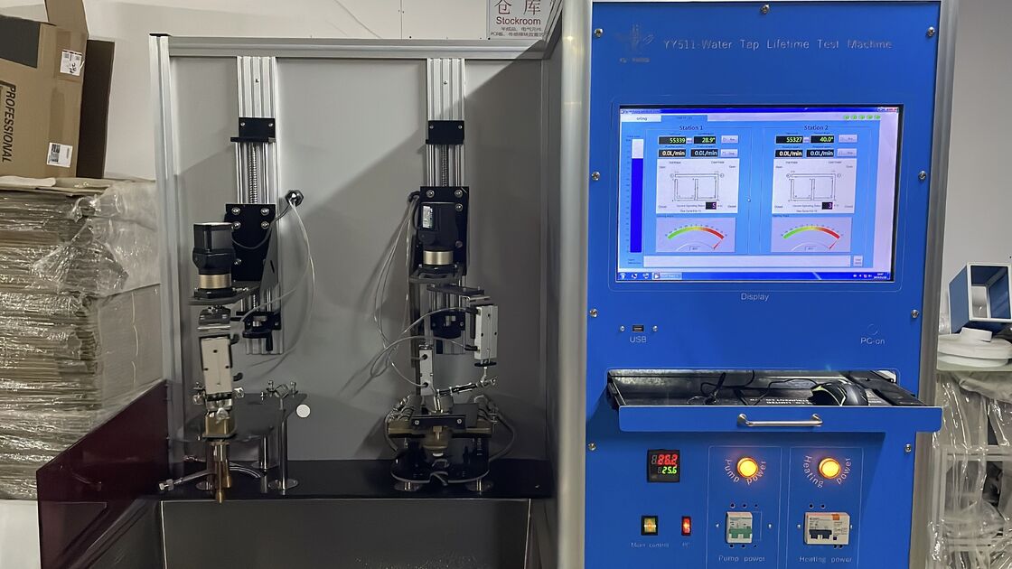 EN817 Μηχανή δοκιμής κύκλου ζωής της βρύσης με ελεγχόμενο από υπολογιστή και ρυθμιζόμενη ταχύτητα (0-15/min) και κατασκευή από ανοξείδωτο χάλυβα