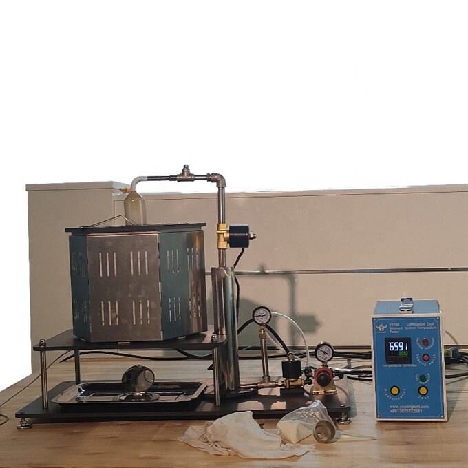230V 50Hz Δοκιμαστής Ελάχιστης Θερμοκρασίας Ανάφλεξης Εύφλεκτης Σκόνης με Μηχανή Δοκιμής Ευφλεκτότητας Πίεσης 0 ~ 1 Bar