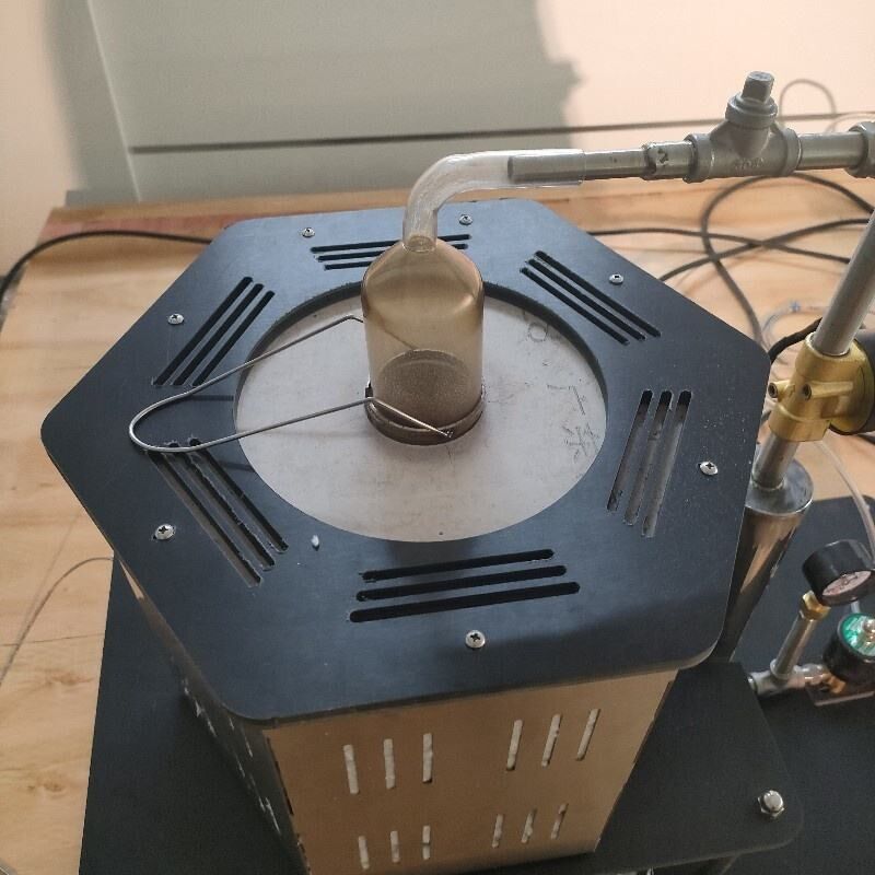 230V 50Hz Δοκιμαστής Ελάχιστης Θερμοκρασίας Ανάφλεξης Εύφλεκτης Σκόνης με Μηχανή Δοκιμής Ευφλεκτότητας Πίεσης 0 ~ 1 Bar
