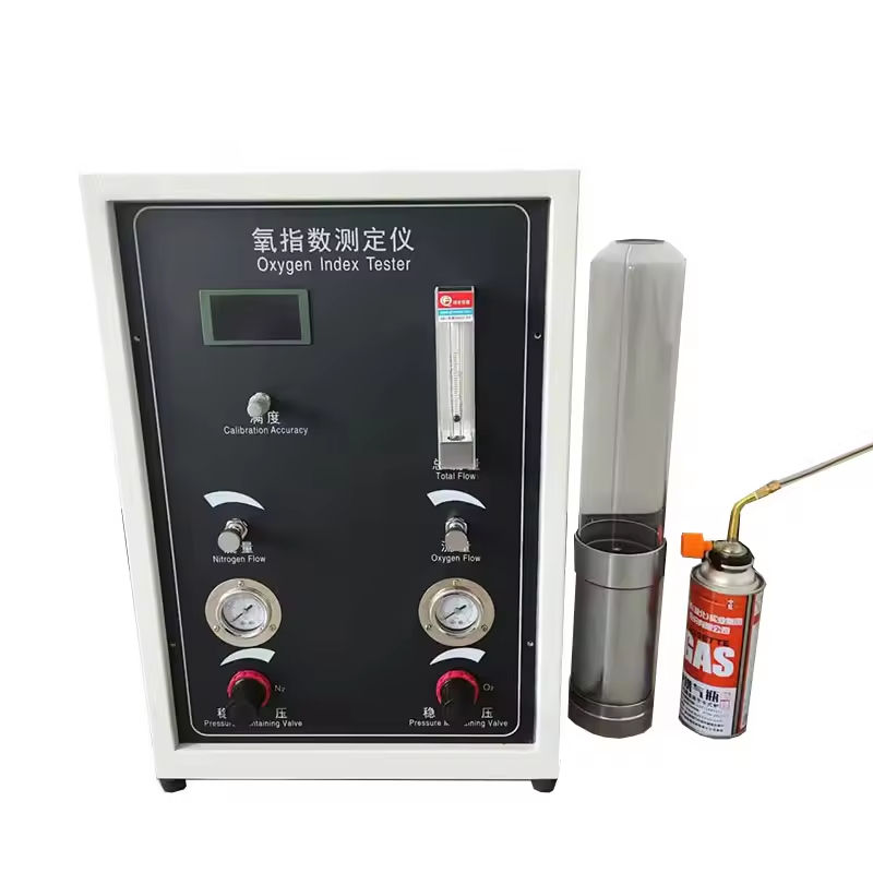 Ψηφιακός δοκιμαστής δείκτη οξυγόνου ASTM D2863 με ακρίβεια 0,1% για ακριβή μέτρηση περιορισμένου δείκτη οξυγόνου