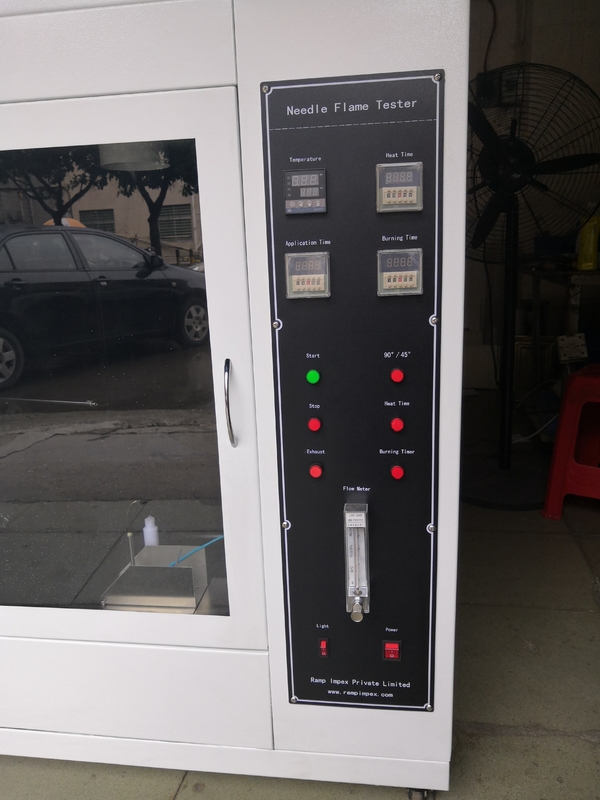 Iec60695-11-5 ανθεκτική αίθουσα δοκιμής ευφλέκτου, ελεγκτής φλογών βελόνων για iec60695-2