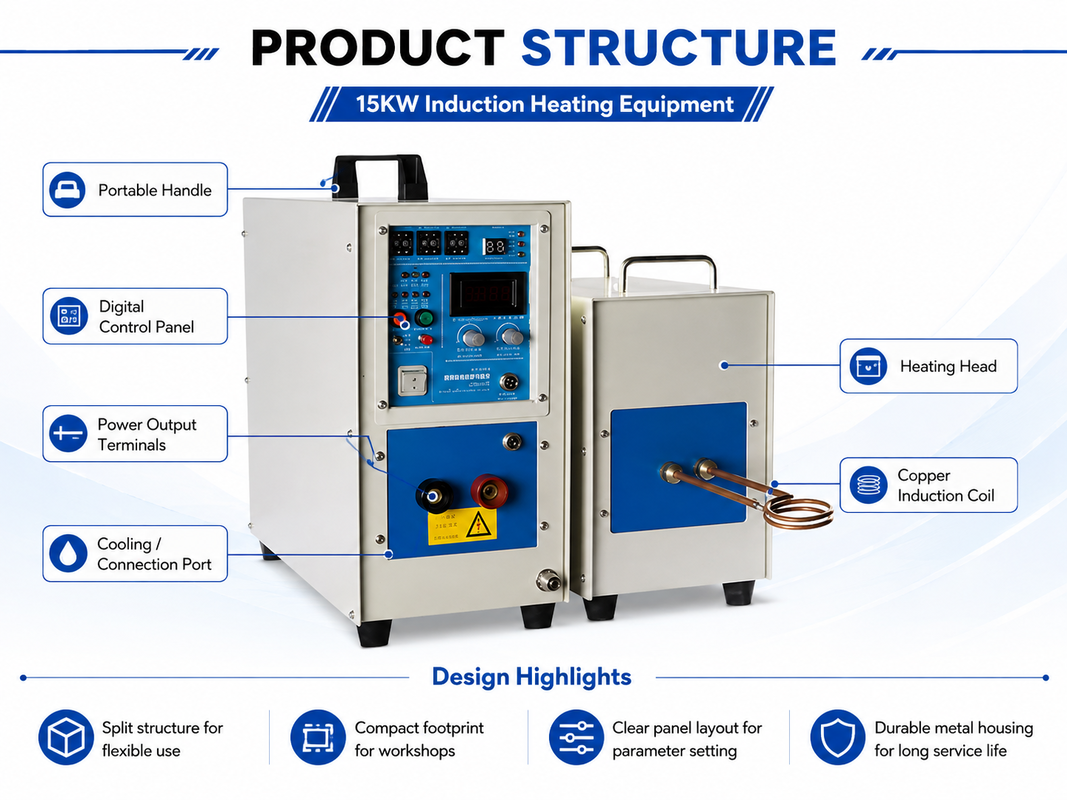 Customized 25KW High Frequency Induction Heater Machine for Metal Quenching Brazing and Welding