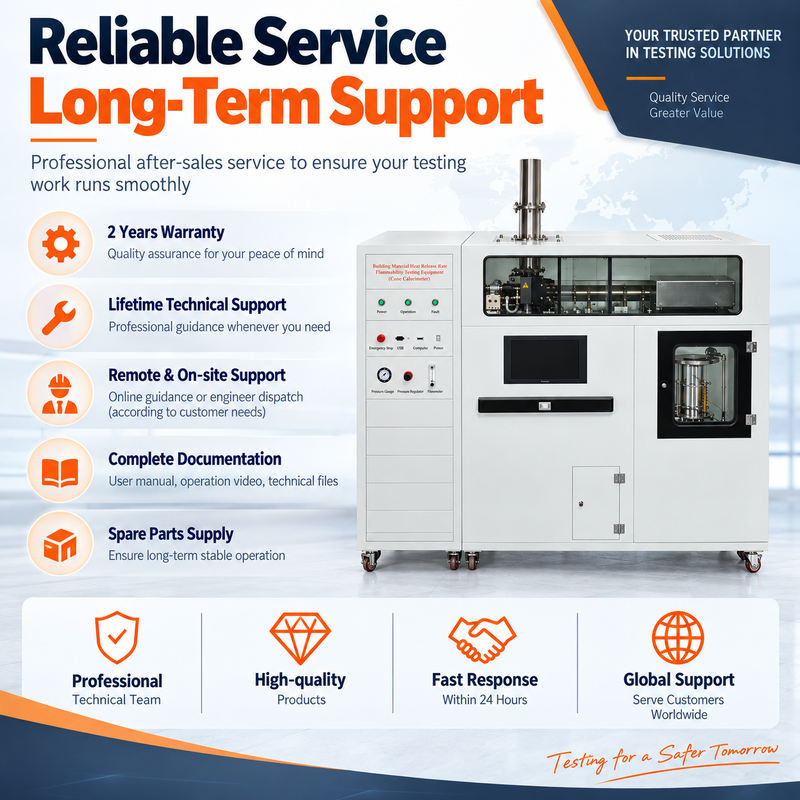 Cone Calorimeter Building Material Heat Release Rate Flammability Testing Equipment for Fire Performance Analysis