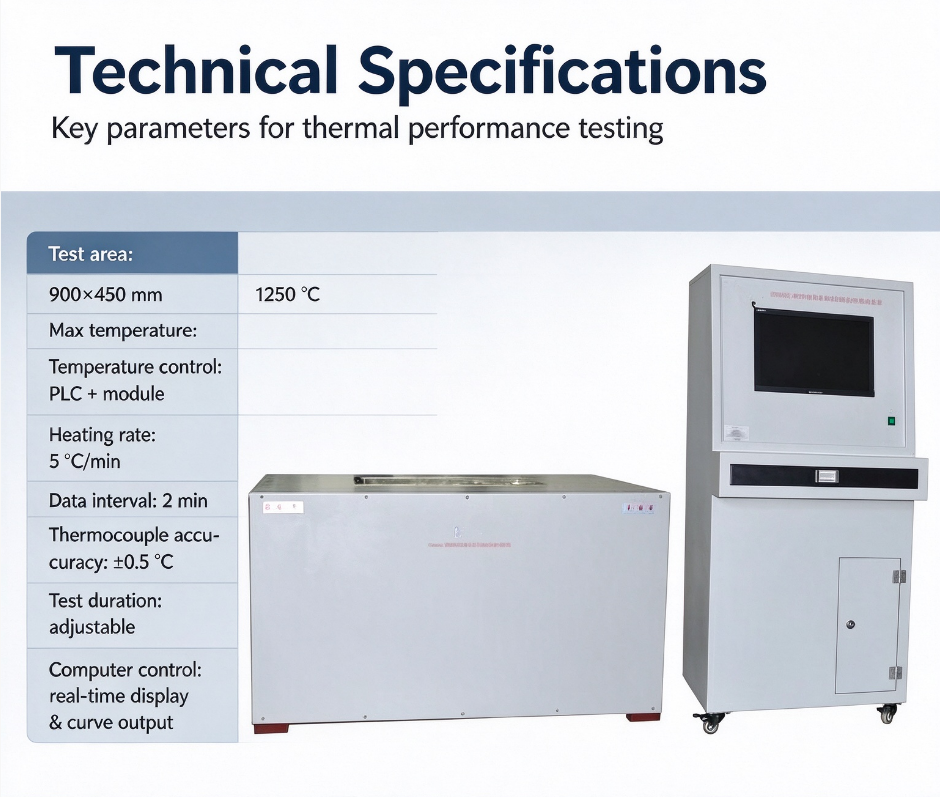 Maximum Service Temperature Testing Machine for Loose Insulation, Blanket, Block, Plate & Prefabricated Insulating Tube Shell