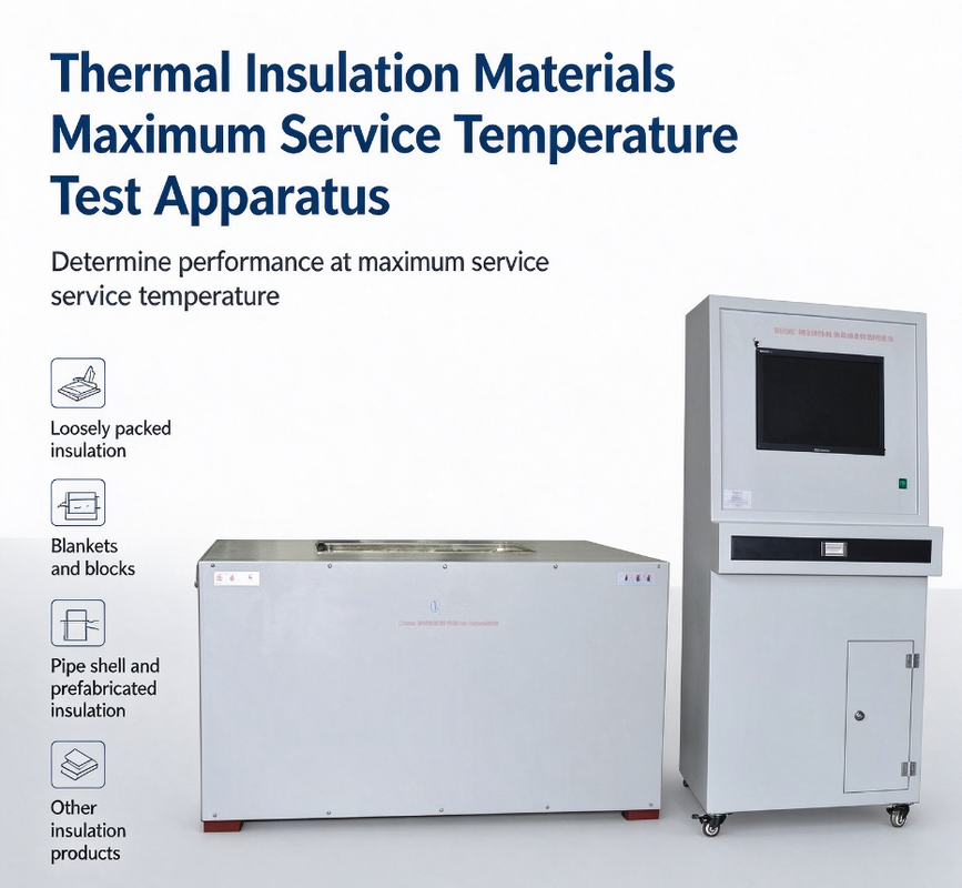 Hot Plate & Heating Tube Type Thermal Insulation Max Service Temperature Test Equipment with PLC Computer Control