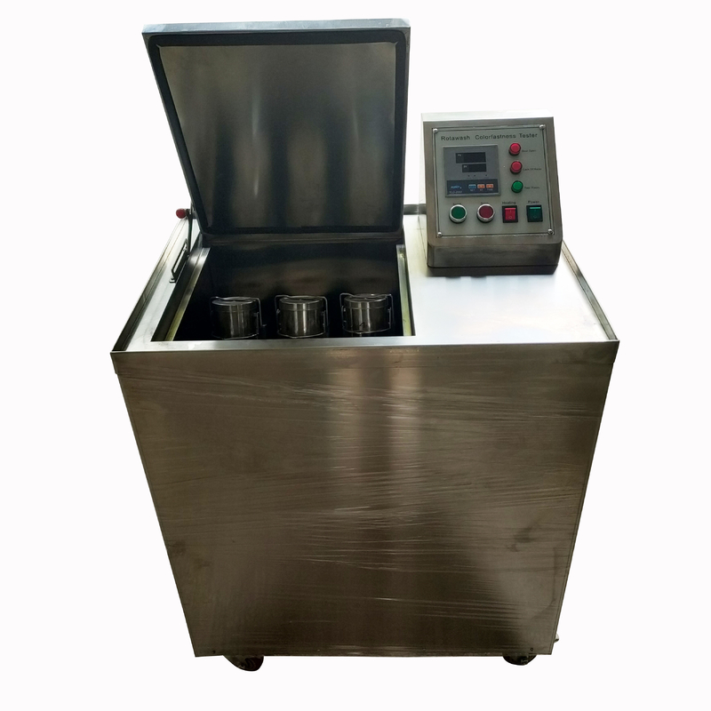 Launderometer μηχανή δοκιμής σταθερότητας χρώματος Rotawash για το κλωστοϋφαντουργικό προϊόν